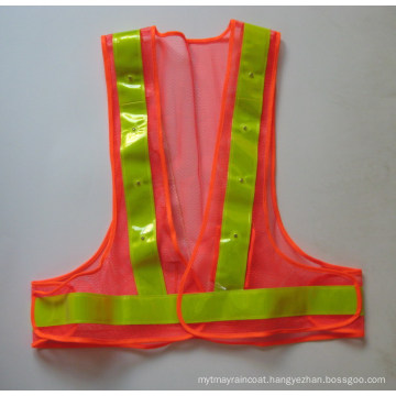 High Visible LED Safety Vest for Roadway